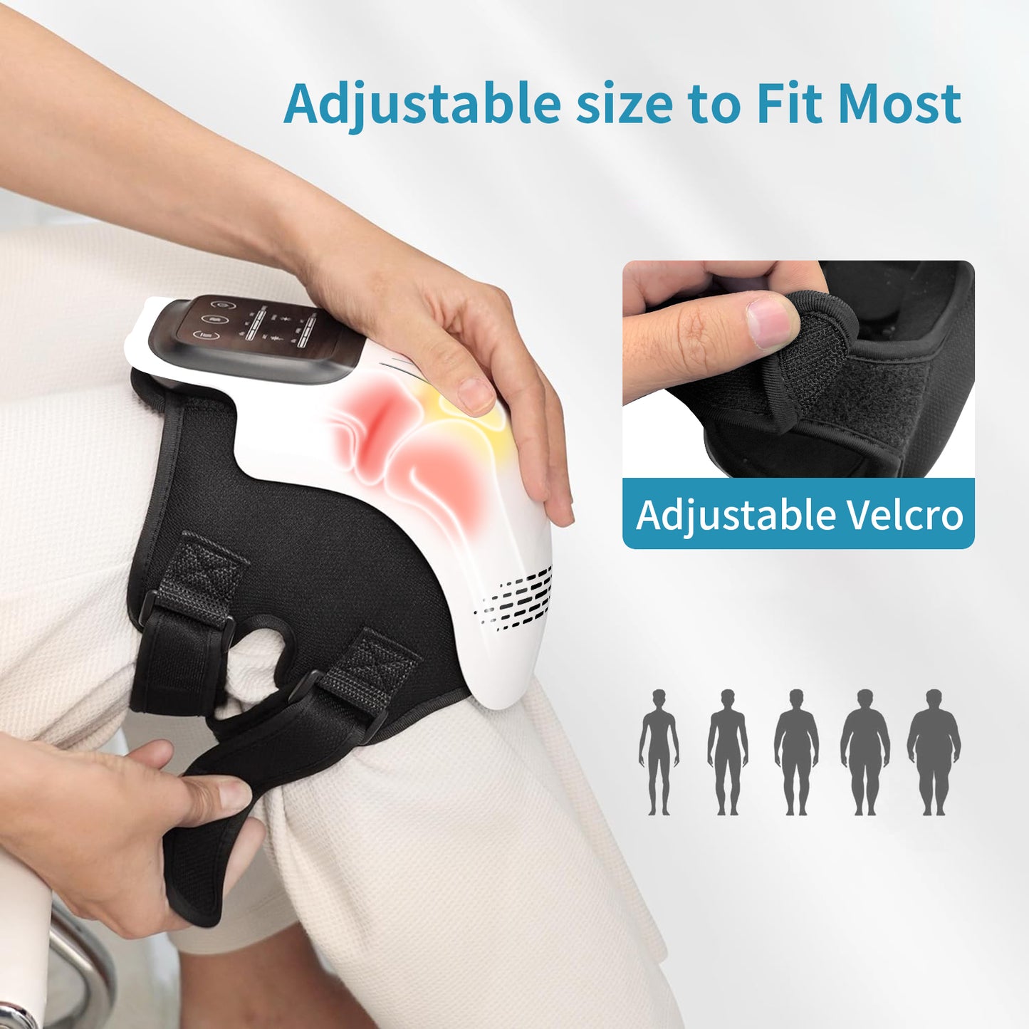 Intelligent Knee Massager. It Features Three Heating Settings, an LED Touch Display, And Makes a Perfect Present for Older Adults, Seniors, And Parents.