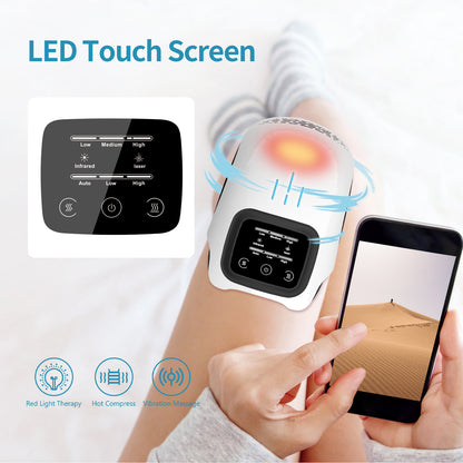 Intelligent Knee Massager. It Features Three Heating Settings, an LED Touch Display, And Makes a Perfect Present for Older Adults, Seniors, And Parents.