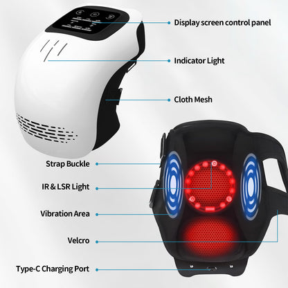 Intelligent Knee Massager. It Features Three Heating Settings, an LED Touch Display, And Makes a Perfect Present for Older Adults, Seniors, And Parents.
